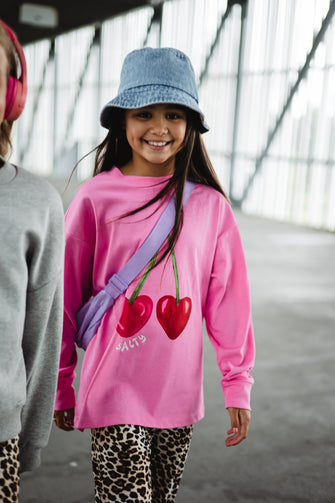 Salty Skater tee Cherry - Pink