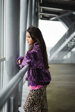 Salty velours jacket - Purple