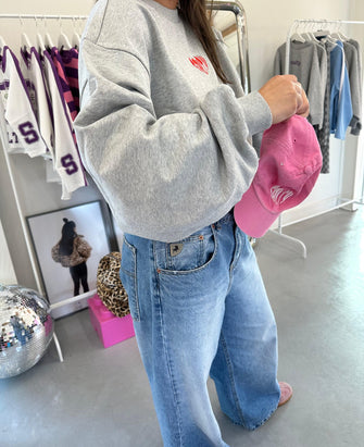 Salty Sweater heart - Grey | Adult one size