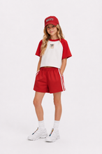 SALTY X BO Heart tee - Red/White