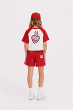 SALTY X BO Heart tee - Red/White