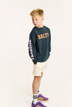 Salty Paradise skater tee - Dark Grey