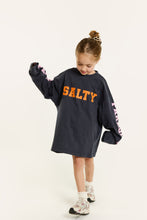 Salty Paradise skater tee - Dark Grey