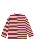 Salty Skater tee big/small stripes