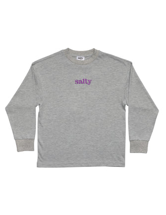 Salty Skater tee smiley - Grey | Adult one size