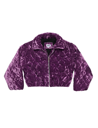 Salty velours jacket - Purple