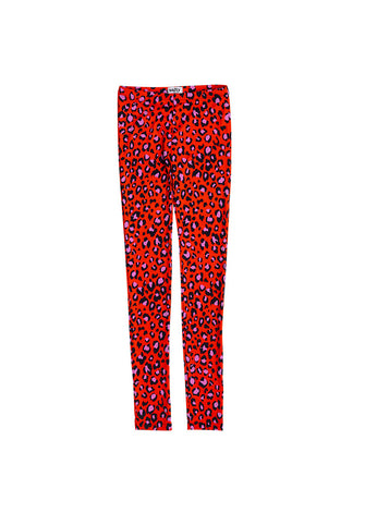 Leopard legging - Red